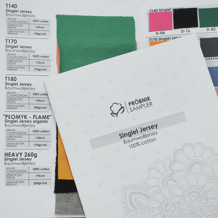 Color Swatch Book – Cotton Jersey without Elastane MIX
