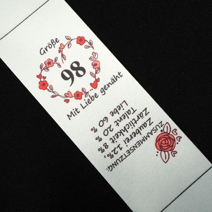Mädchen Textillabel DE - Größe 152 - 4 Stck Set
