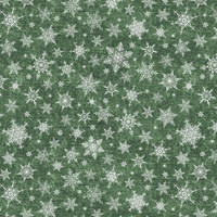 SCHNEEFLOCKEN MST. 2 / ACID WASH Flaschengrün  - Wasserabweisende Webware