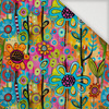 NEON FLOWERS WZ.1 - Woven Fabric for tablecloths