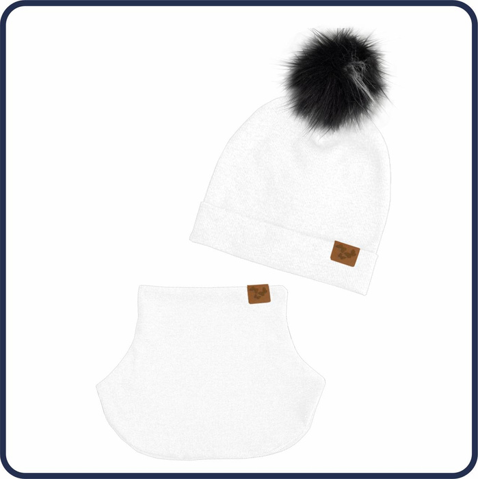 WHITE - Cap and loop creative sewing set