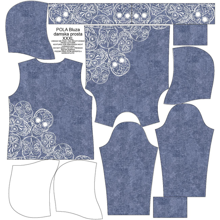 CLASSIC DAMEN HOODIE (POLA) - TOTENKÖPFE Ms. 5 (DIA DE LOS MUERTOS) - Sommersweat - XS