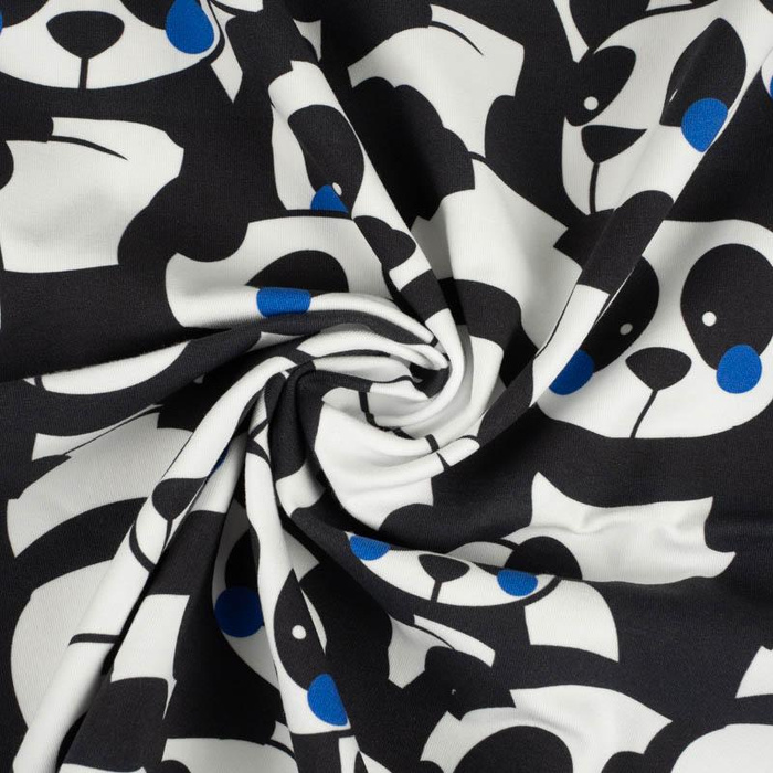 PANDAS / classic blue - quick-drying woven fabric