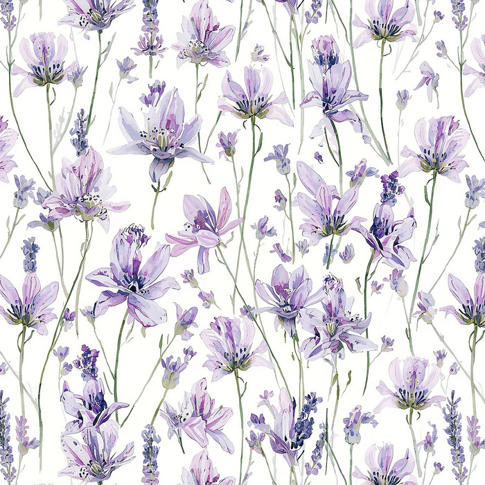 PASTEL FLOWERS WZ. 33 - Crepe