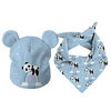 DZIECIĘCA CZAPKA I CHUSTA (TEDDY) - PANDA NA TĘCZY 51-54
