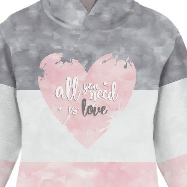 Jogginganzug für Kinder (OSLO) - ALL YOU NEED IS LOVE / Streifen - Sommersweat (146/152)