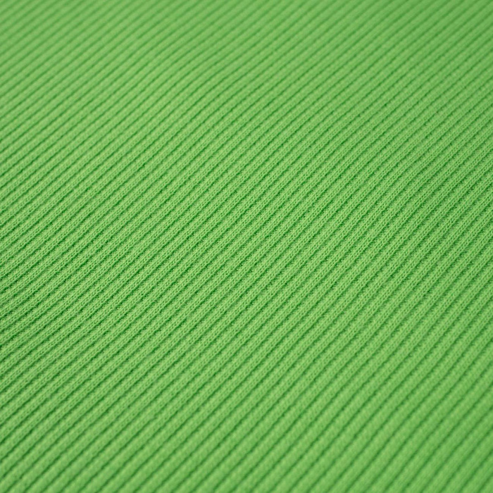 Rib Jersey fabric Unicolour - GRASSY (D-124)
