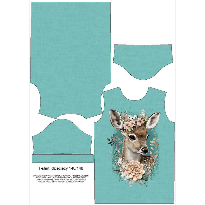 KINDER T-SHIRT - BABY DEER - Nähset