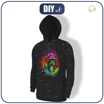 MĘSKA BLUZA Z KAPTUREM (COLORADO) - MAŁPA - zestaw do uszycia