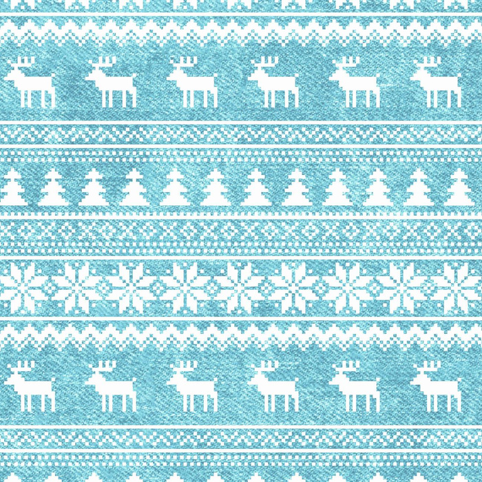 REINDEERS PAT. 2 / ACID WASH SEA BLUE - looped knit fabric