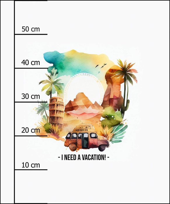 I NEED A VACATION - Paneel (60cm x 50cm)