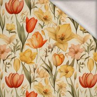 Flowers wz. 70 - brushed knitwear with elastane ITY