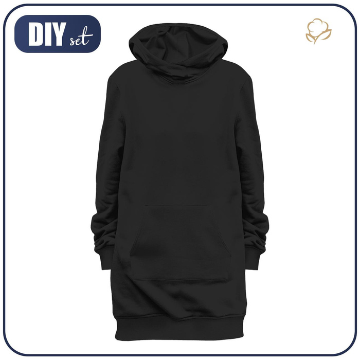DIY Set - HOODIE "LUXA" SCHWARZ - M/L