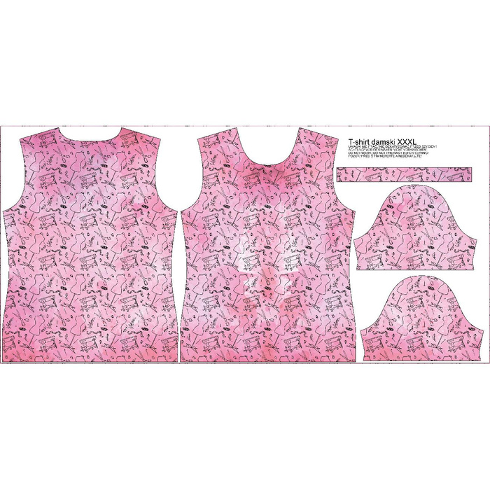 WOMEN’S T-SHIRT - SEWING pat. 2 - sewing set L
