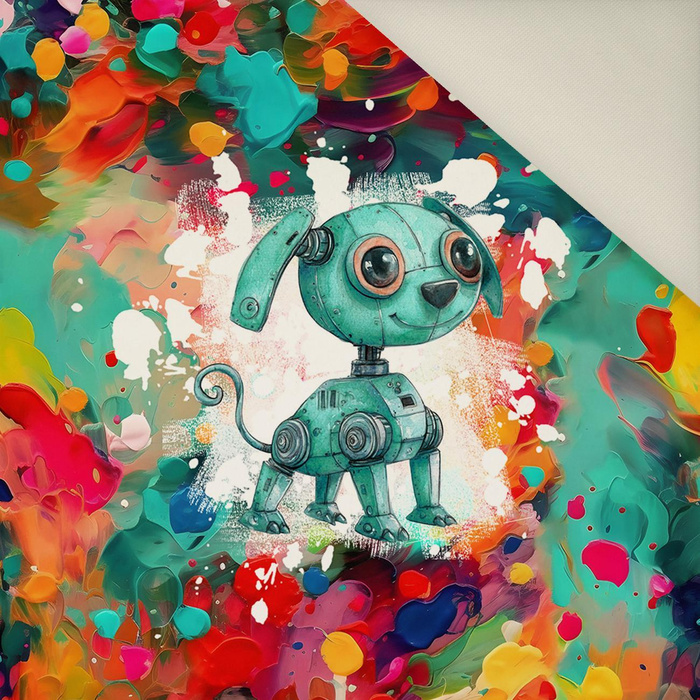 DOG NEUTRON - Panel (60cm x 50cm)  Polster- Velours