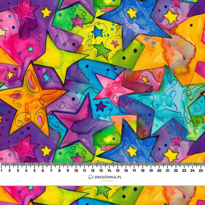 NEON STARS WZ.1 - Baumwoll Webware