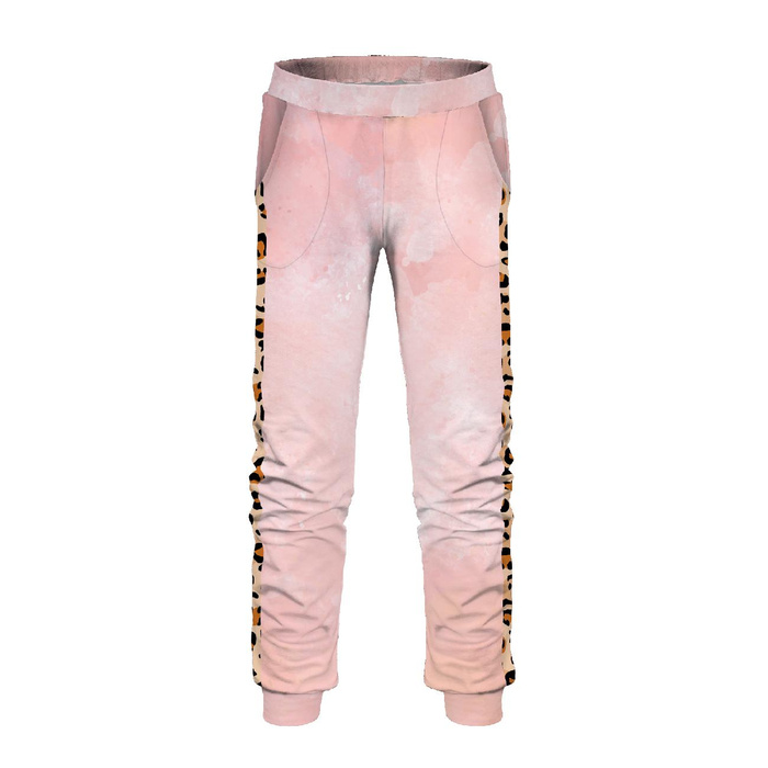 Children's tracksuit (MILAN) - HEART / SPOTTS - sewing set (110/116)