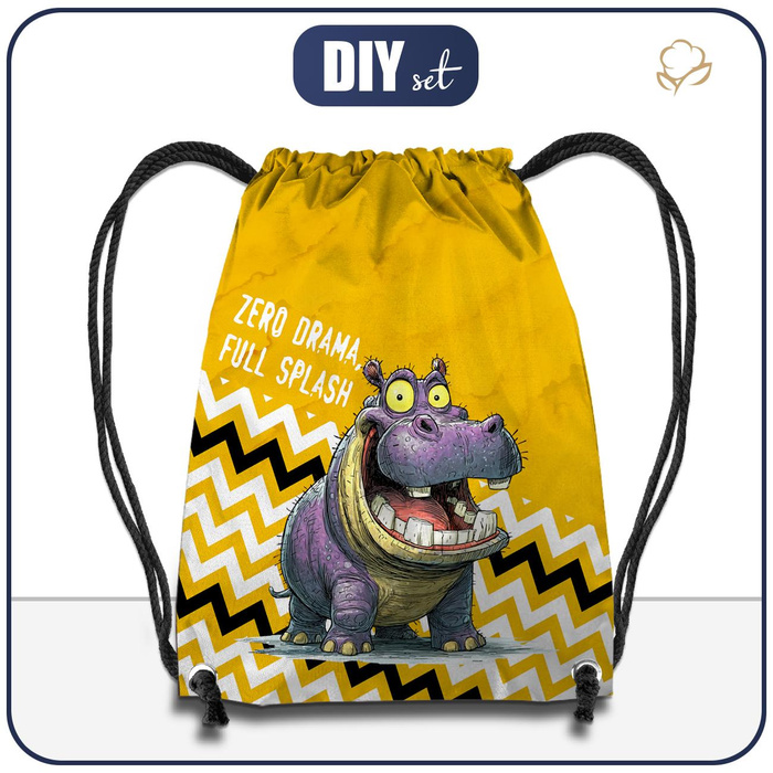 GYM BAG - HIPOPOTAMUS MILO - small