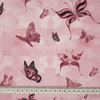 BUTTERFLIES (GLITTER BUTTERFLIES) / CAMOUFLAGE pat. 2 (rose quartz) - Viscose jersey