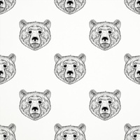 BROWN BEAR / B-00 white - single jersey TE210
