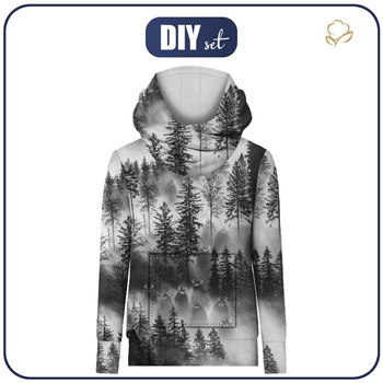 UNISEX HOODIE (HYDRA) - CIEMIENIAKI BEASTS - sewing set M