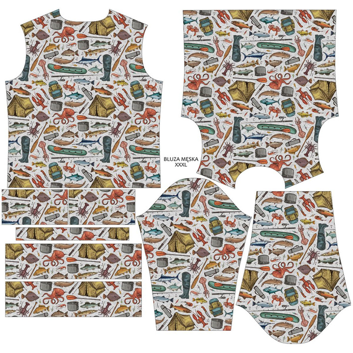 HERREN SWEATSHIRT (OREGON) - FISCHEREI (HOBBIES UND BERUFE) - Nähset