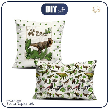 DEKO-KOPFKISSEN - DINO PFLANZEN