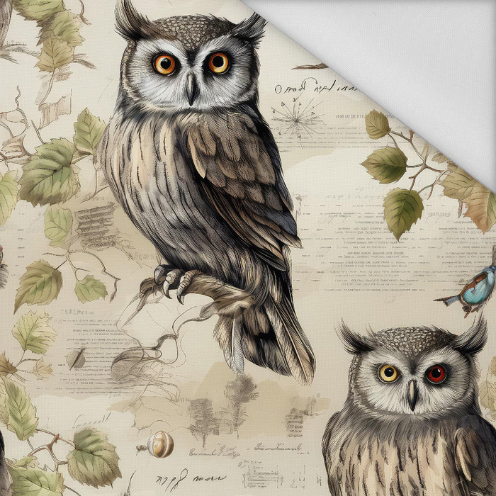 PASTEL BIRDS M. 4 (EULE) - Wasserabweisende Webware