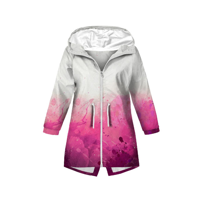 KINDERPARKA (ARIEL) - KLECKSE (fuchsie) - Softshell (122/128)