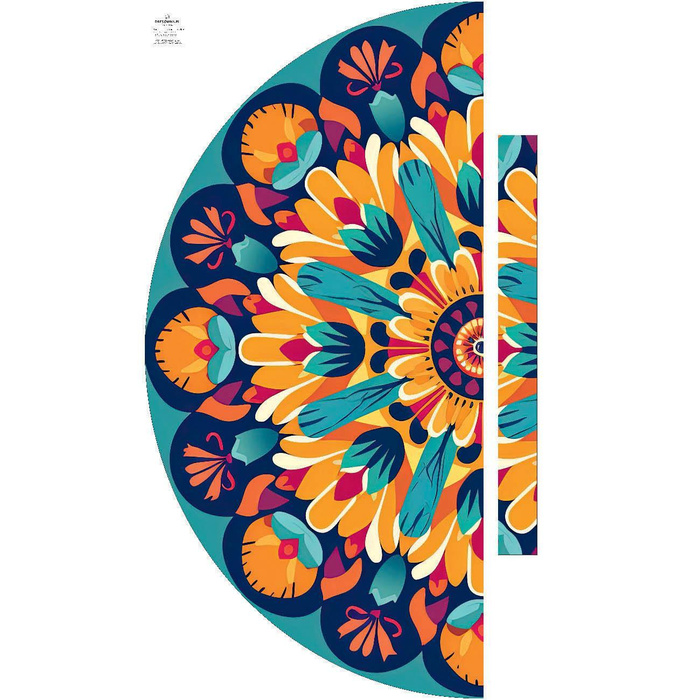 WATERCOLOR FLORAL vz. 3 - panel kalhot "MAXI" - Viskózový jersey