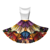COLORFUL FLOWERS pat.4 - circle skirt panel D