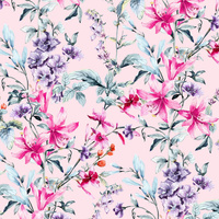 SPRING MEADOW pat. 4 - Cotton woven fabric