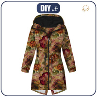 WOMEN'S PARKA (ANNA) - AUTUMN FLOWERS WZ. 23 - softshell