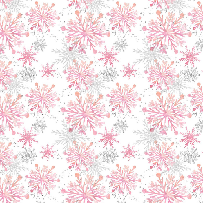 RÓŻOWE ŚNIEŻYNKI wz. 2