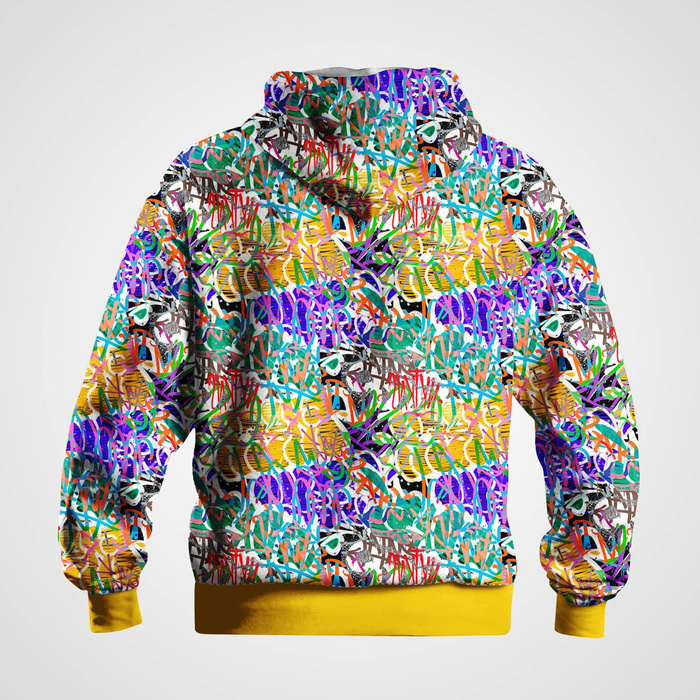 STREET ART pat. 3 - Hydrophobic brushed knit