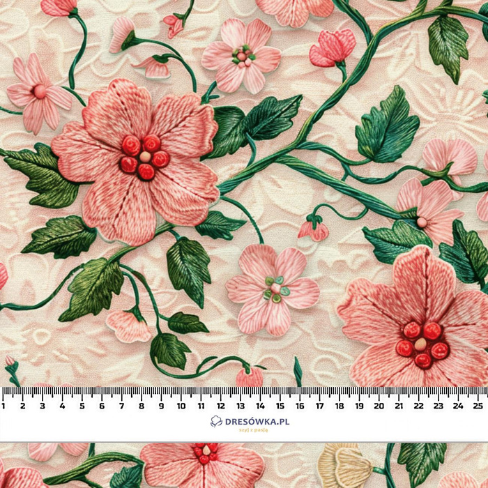 FLOWERS 3D M. 5 - Wasserabweisende Webware