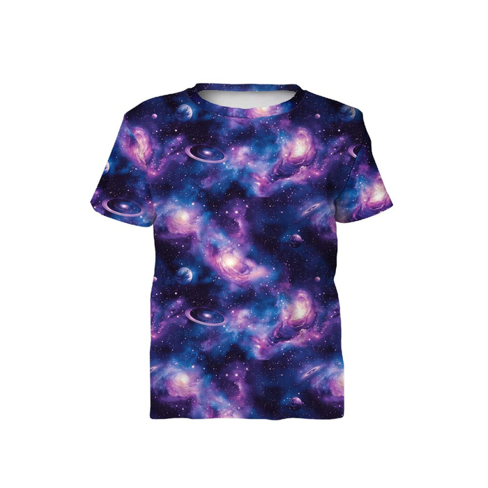 2-PACK - T-SHIRT DZIECIĘCY - NEON GALAXY - ZESTAW DO USZYCIA (116/122)