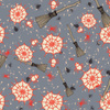 HALLOWEEN WEB BROOMS - Cotton woven fabric