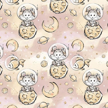 SPACE CUTIES pat. 4 (CUTIES IN THE SPACE) - Viscose jersey