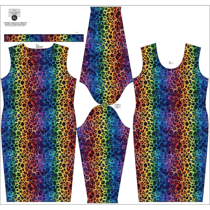 BLEISTIFTKLEID (ALISA) - HOLOGRAM RAINBOW m. 3 - Nähset XXL