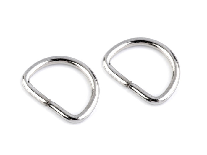 D-ring width 20 mm - nickel