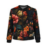 DAMEN BOMBERJACKE (KAMA) - FLOWERS AND SKULL - Nähset M
