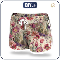 Damen Badeshorts - PASTEL FLOWERS WZ. 30 - Nähset