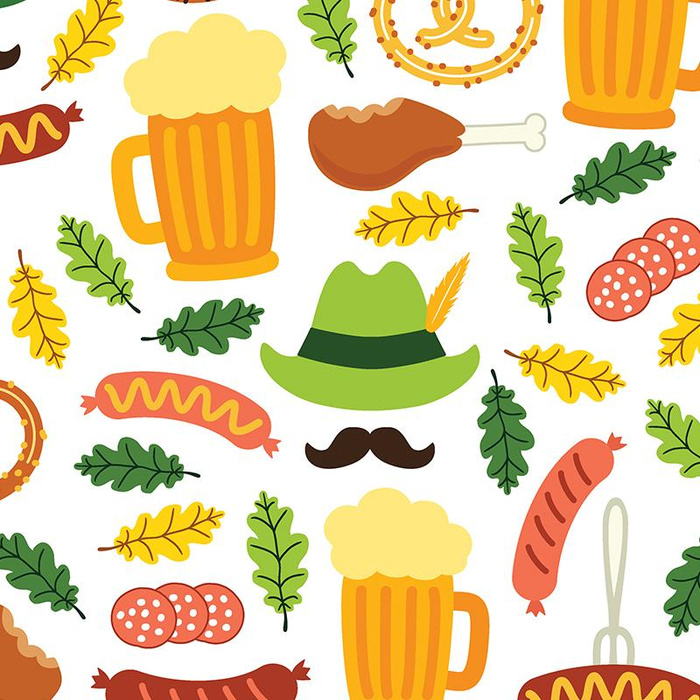 OKTOBERFEST MIX - organický úplet single jersey s elastanem TE210