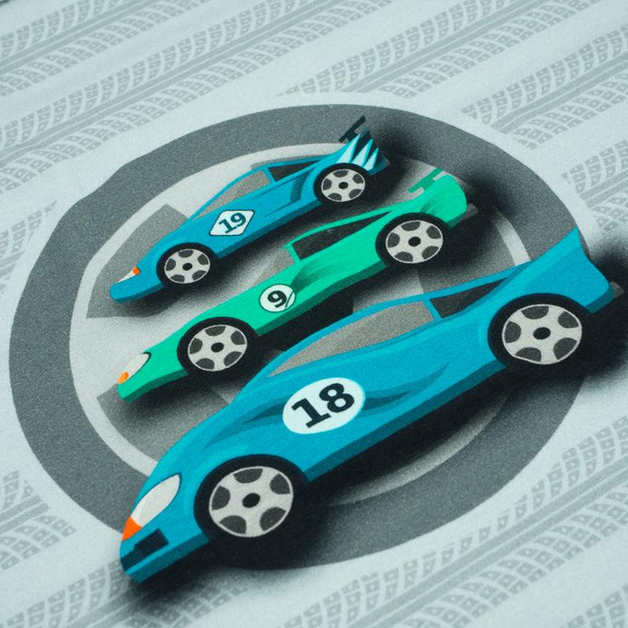 FAST WHEELS / blue - panel single jersey TE210