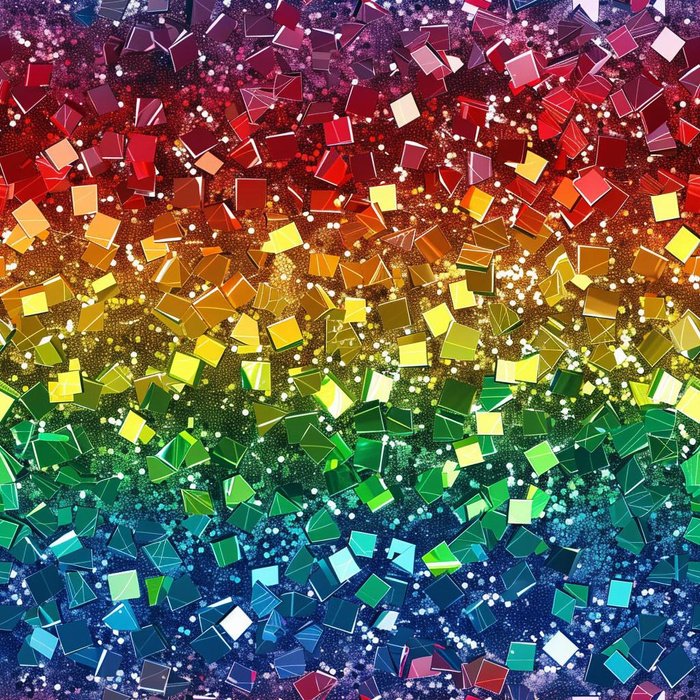 HOLOGRAPHIC RAINBOW wz. 2 - single jersey