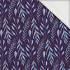 BLUE LEAVES pat. 4 - looped knit fabric with elastane ITY