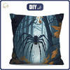 KISSEN 45x45 - HALLOWEEN SPIDER - Velours - Nähset