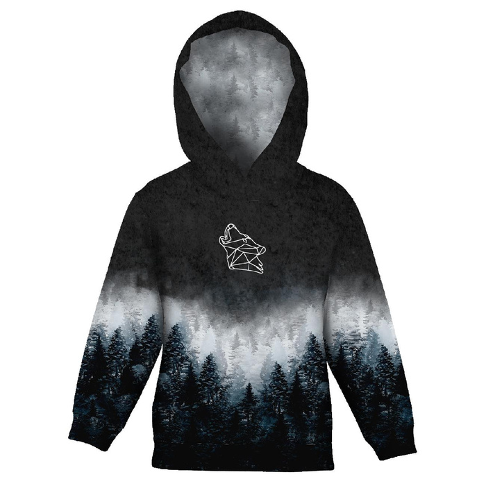 Children's tracksuit (OSLO) - FORREST OMBRE (WINTER IN THE MOUNTAIN) - sewing set (110/116)