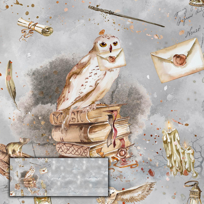 SOWA wz. 3 (MAGIC) - panel (60cm x 155cm) dzianina pętelkowa 